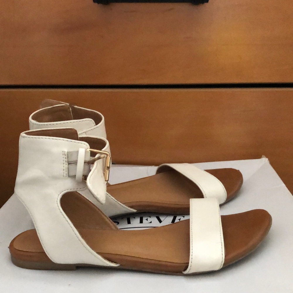White sandals